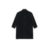 Manteau à carreaux Buffalo à bords bruts, coupe oversize « Black White » 704487TMU181070