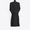 Manteau à carreaux Buffalo à bords bruts, coupe oversize « Black White » 704487TMU181070