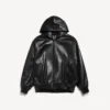 Manteau court à capuche pour homme, noir Manteau court à capuche pour homme, noir