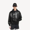 Manteau court à capuche pour homme, noir Manteau court à capuche pour homme, noir
