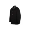 Manteau à double col en laine mélangée « Noir » 626314TIU071000