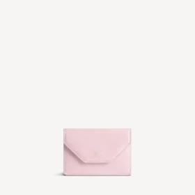 Mini-portefeuille enveloppe pour femme, rose pétale