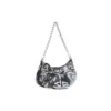 Mini-sac Le Cagole avec chaîne Graffiti « Noir » 695814210G61090