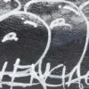 Mini-sac Le Cagole avec chaîne Graffiti « Noir » 695814210G61090