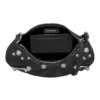 Mini-sac Le Cagole avec chaîne, motif crocodile gaufré « Noir » 69581423EJY1000