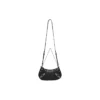 Mini-sac Le Cagole avec chaîne, motif crocodile gaufré « Noir » 69581423EJY1000