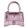 Mini sac à main Hourglass à poignées « Lilac » 664676-1S4NY-5304