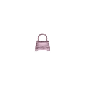 Mini sac à main Hourglass à poignées « Lilac » 664676-1S4NY-5304