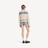 Mini-short pour femme bleu clair délavé Mini-short pour femme bleu clair délavé