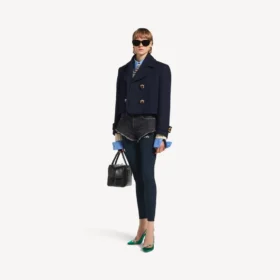 Mini-short pour femme bleu marine/noir surteint