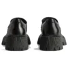 Mocassins Tractor « Cuir de veau lisse noir » 760433WA8E91000
