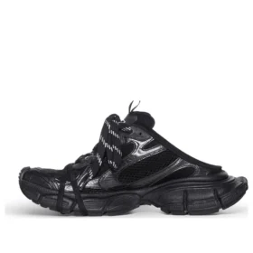 Mules 3XL « Black Mesh and Polyurethane » 742672W3XL11010
