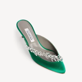 Mules Balenciaga | Manolo Blahnik pour femme, couleur « grass »