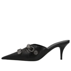 Mules Cagole 80 mm « Black » 714253WAD4E1081
