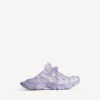 Mules à carreaux 3XL pour femme, couleur lilas