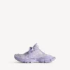 Mules à carreaux 3XL pour femme, couleur lilas