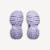 Mules à carreaux 3XL pour femme, couleur lilas