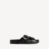 Mules à ceintures pour homme, noires Mules à ceintures pour homme, noires