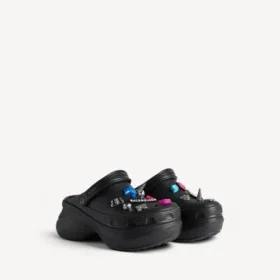 Mules Crocs™ Jibbitz™ pour femme, noires