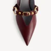 Mules de ville pour femme, couleur merlot Mules de ville pour femme, couleur merlot