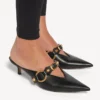 Mules de ville pour femme en noir Mules de ville pour femme en noir