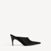 Mules Duchesse pour femme, noires
