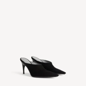 Mules Duchesse pour femme, noires