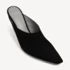 Mules Duchesse pour femme, noires