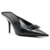 Mules en cuir Knife BB « Noir » 694722WBBI21000