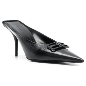 Mules en cuir Knife BB « Noir » 694722WBBI21000