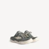 Mules en denim « Hamptons » pour femme, bleu/blanc cassé
