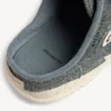 Mules en denim « Hamptons » pour femme, bleu/blanc cassé