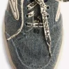 Mules en denim « Hamptons » pour femme, bleu/blanc cassé