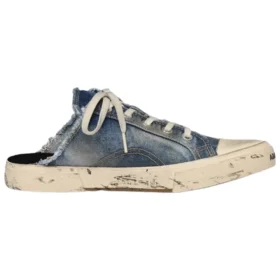 Mules en denim vieilli « Blue » 693952W3RCL4090