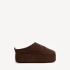 Mules à plateforme Alaska Soft pour femme, couleur espresso clair