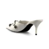 Mules à talons Cagole « White Lambskin » 714253WAD4E9081