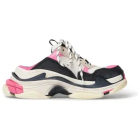 Mules Triple S « Blanc, rose et noir, double mousse et mesh » 755686W3SM15671