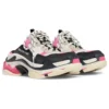 Mules Triple S « Blanc, rose et noir, double mousse et mesh » 755686W3SM15671