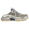 Mules Triple S « Gris-bleu, double mousse et mesh » 755687W3SM11259