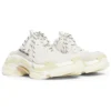 Mules Triple S « White Double Foam and Mesh » 755686W3SM29097
