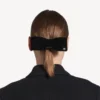 Noeud d&rsquo;accessoires cheveux Holli pour femme, noir/argent brillant