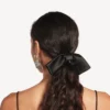 Noeud d&rsquo;accessoires cheveux pour femme, noir