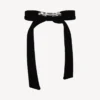Noeud pour accessoires cheveux Holli pour femme, noir/argent brillant Noeud pour accessoires cheveux Holli pour femme, noir/argent brillant