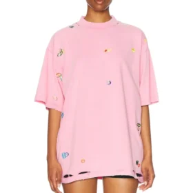 Oversize T-shirt « Faded Dirty Pink » 787349TRVS49568