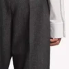 Pantalon ajusté pour femme, coupe tailleur, bleu marine foncé