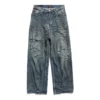Pantalon ample « Light Blue » 745213TNW014974