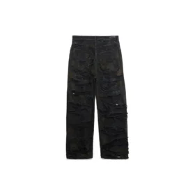 Pantalon baggy « Super Destroyed » « Black » 745248TBP471363