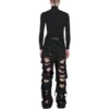Pantalon baggy « Super Destroyed » « Black » 745248TBP471363