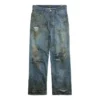 Pantalon baggy ultra-déchiré « Light Blue » 745248TNW014012