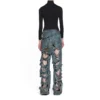 Pantalon baggy ultra-déchiré « Light Blue » 745248TNW014012